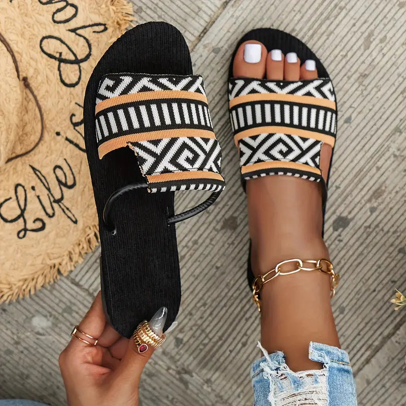 Mortivienne – Boho Sandals with Woven Strap