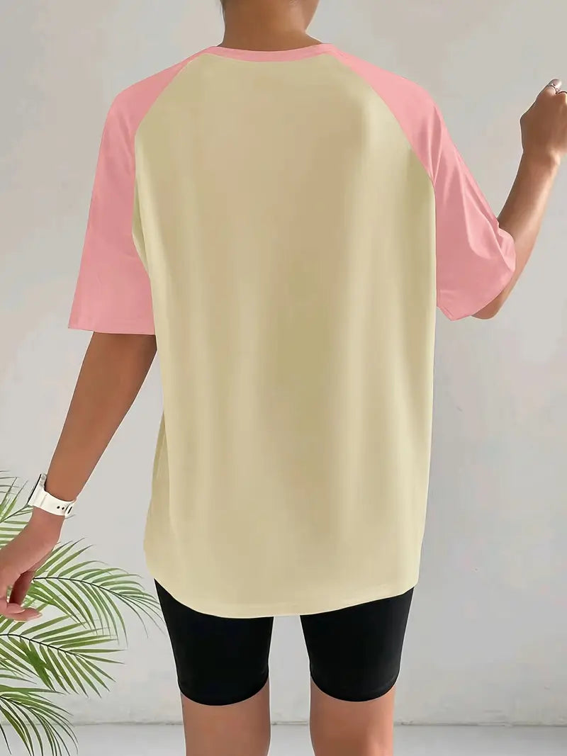 Vallorelle – Stylish Color-block T-shirt