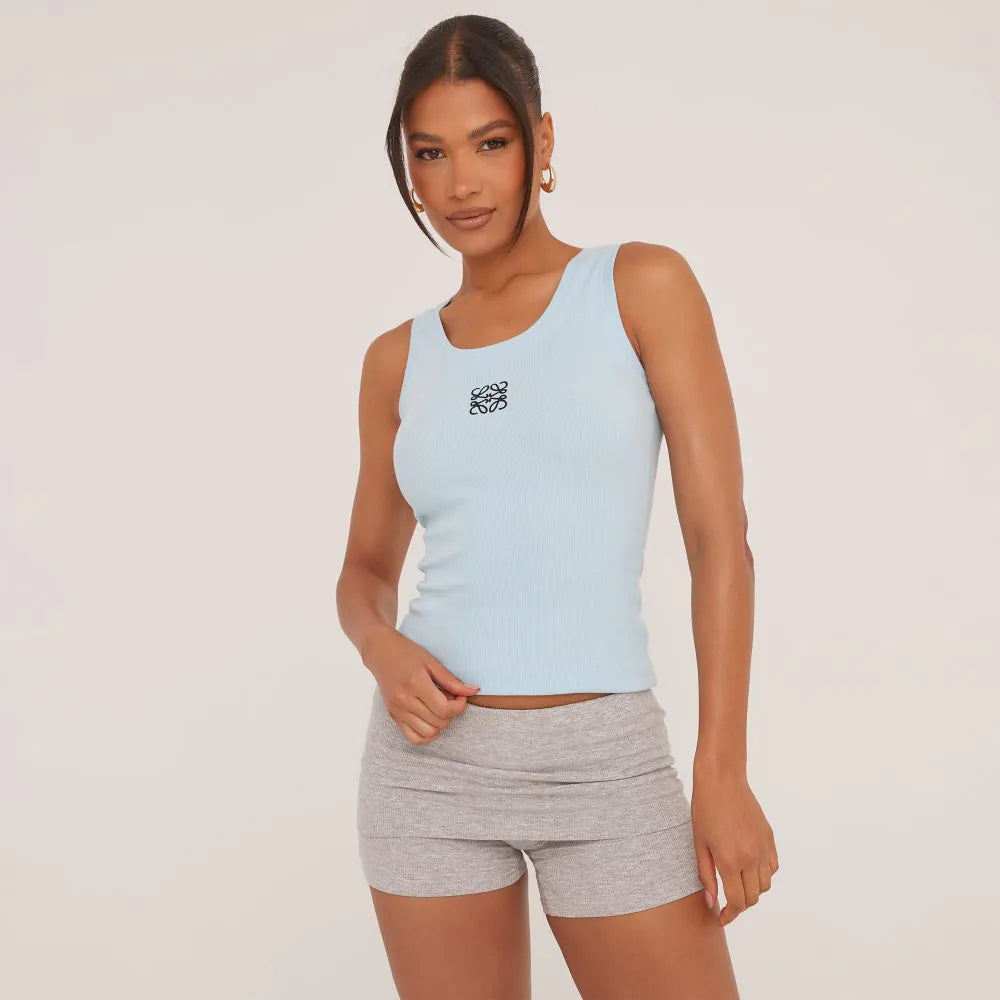 Mireya – Ribbed Cotton Knit Tank Top