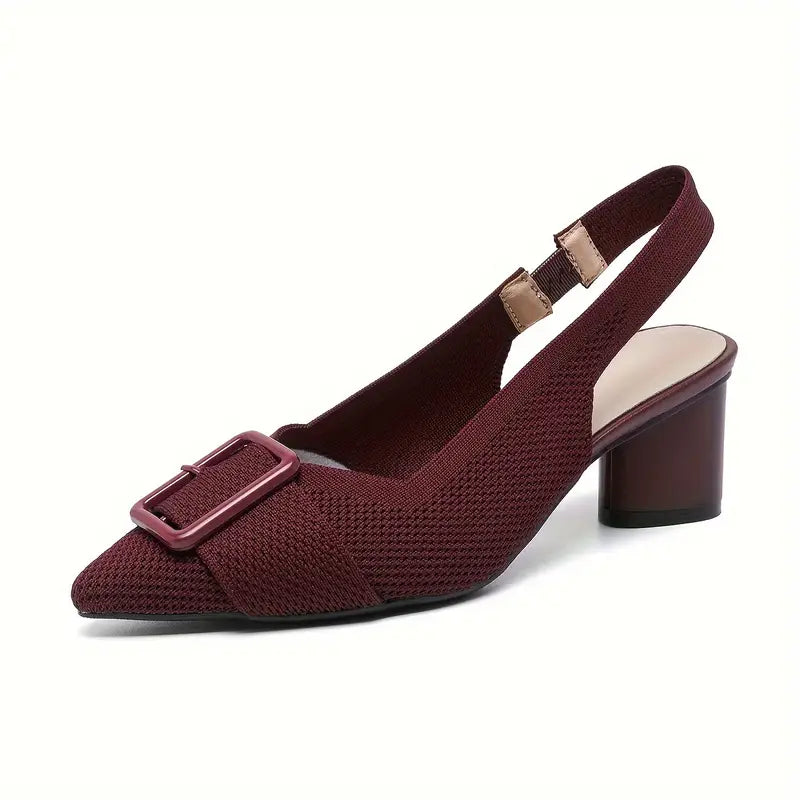 Renavie – Chic Pointed Toe Slingback Sandals