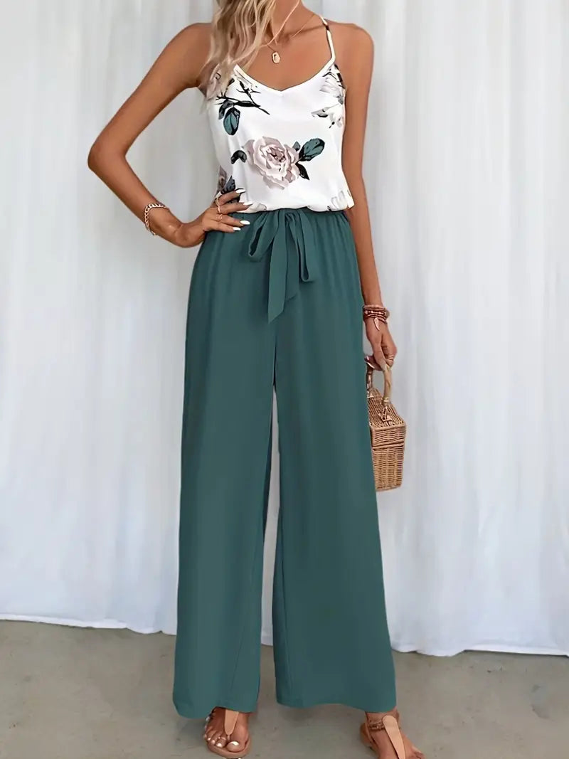 Remila – Elegant Floral Two-piece Set