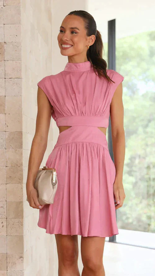Amalthea – Elegant Cut-out Mini Dress