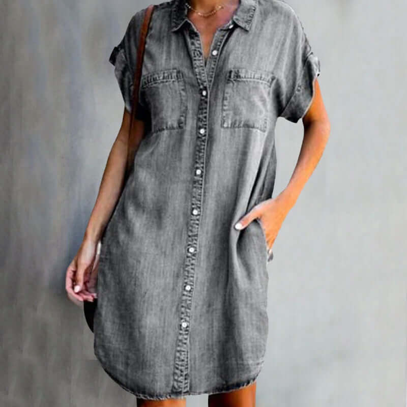 Nooriel – Stylish Cotton Denim Dress