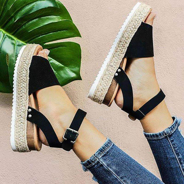 Lirith – Stylish Sandals with Woven Sole