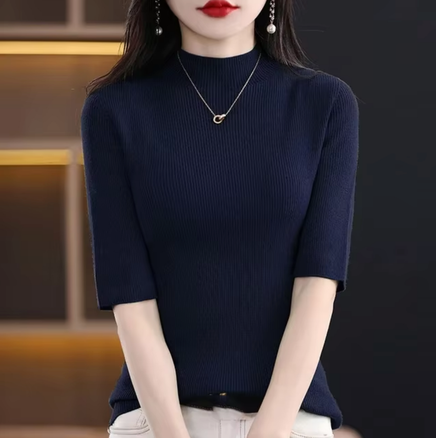 Aubrey – Knitted Turtleneck Sweater