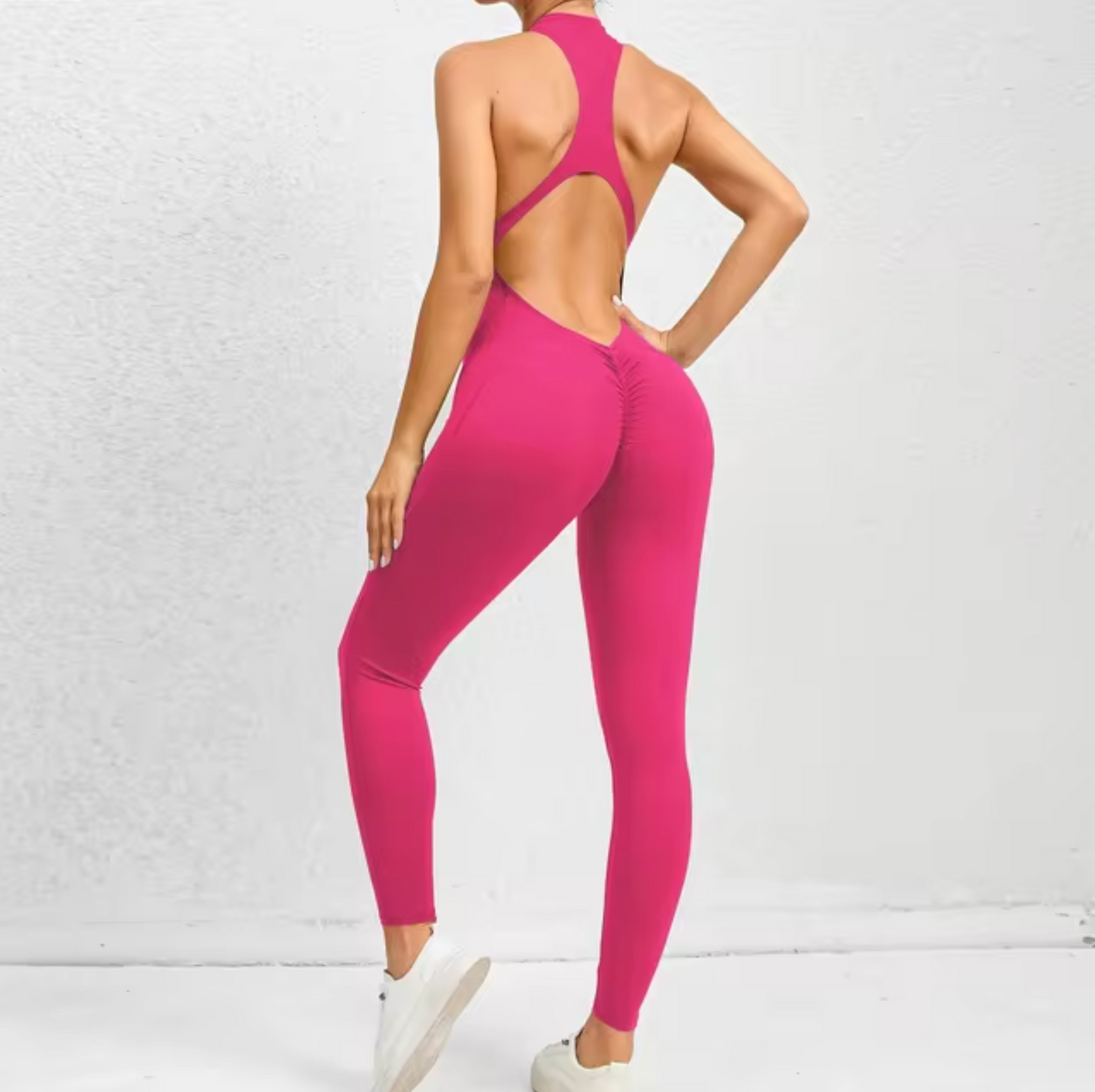 Greta – Zippered Fitness Jumpsuit