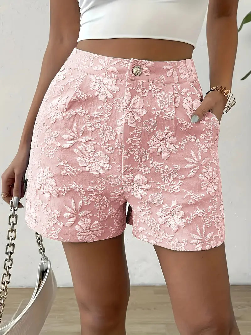 Isolindra – Stylish Flower Embroidered Shorts