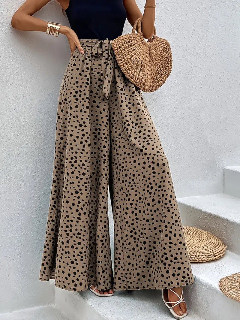 Viren – Polka dots High-waisted Wide-leg Trousers