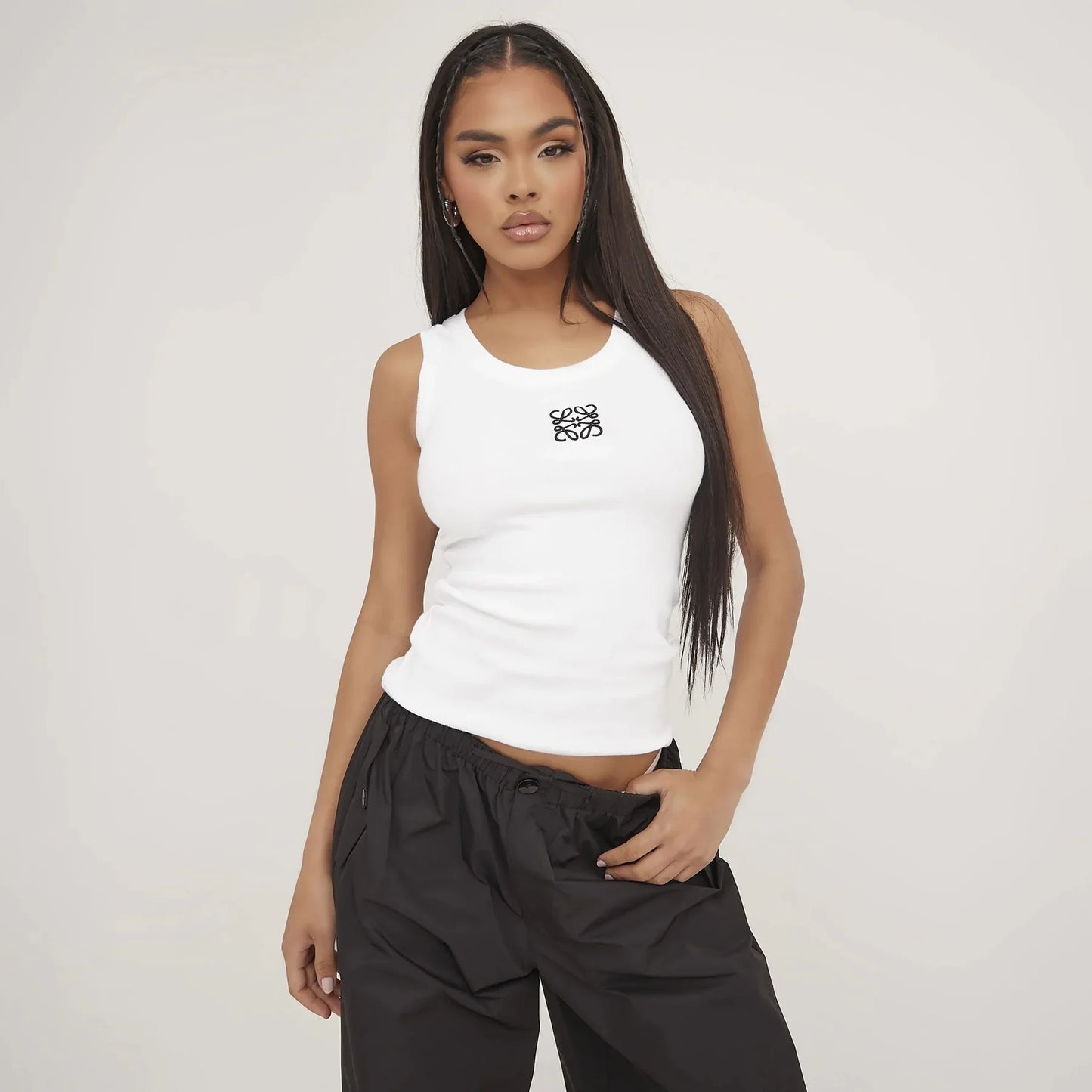 Mireya – Ribbed Cotton Knit Tank Top