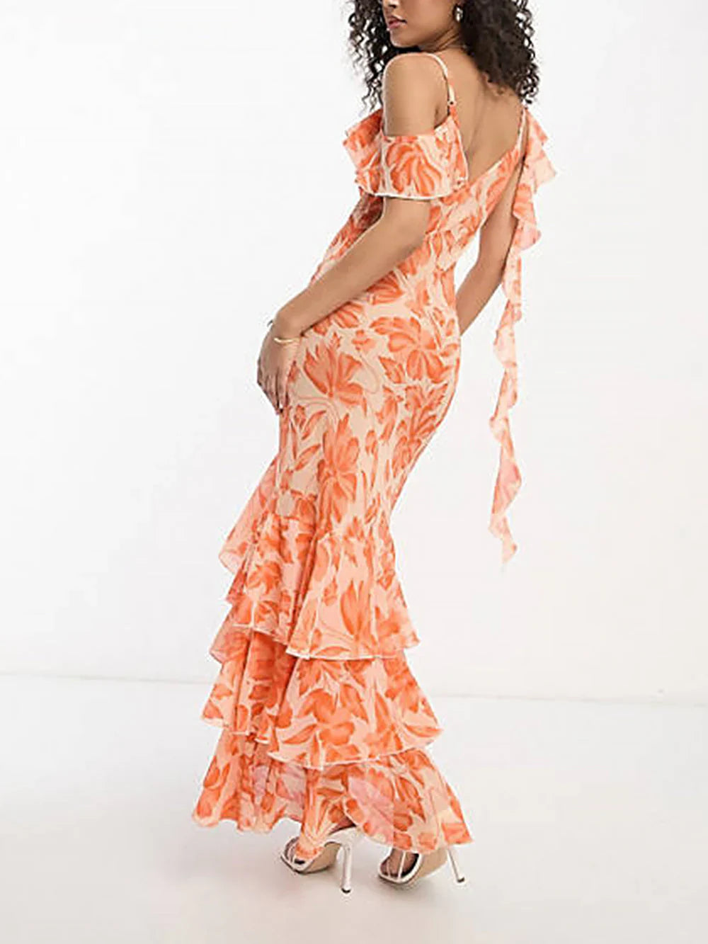 Yriella – Elegant Ruffled Maxi Dress