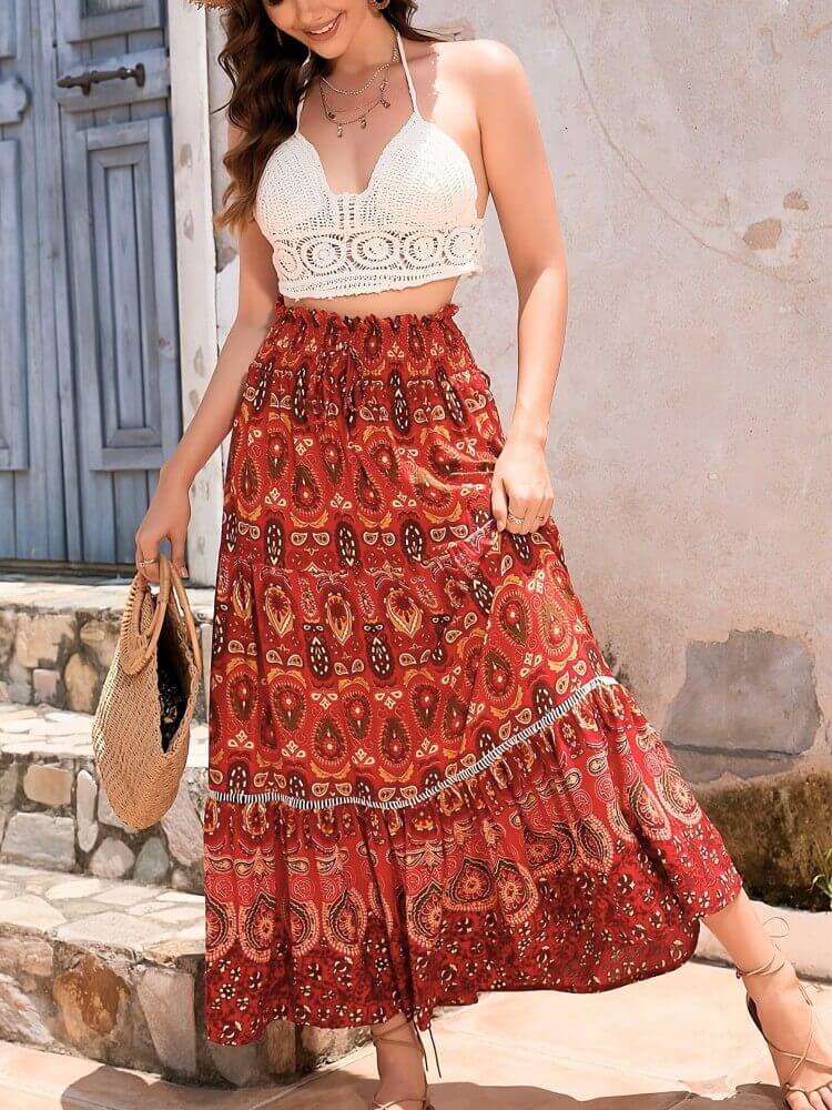 Iselisse – Stylish Bohemian Maxi Skirt