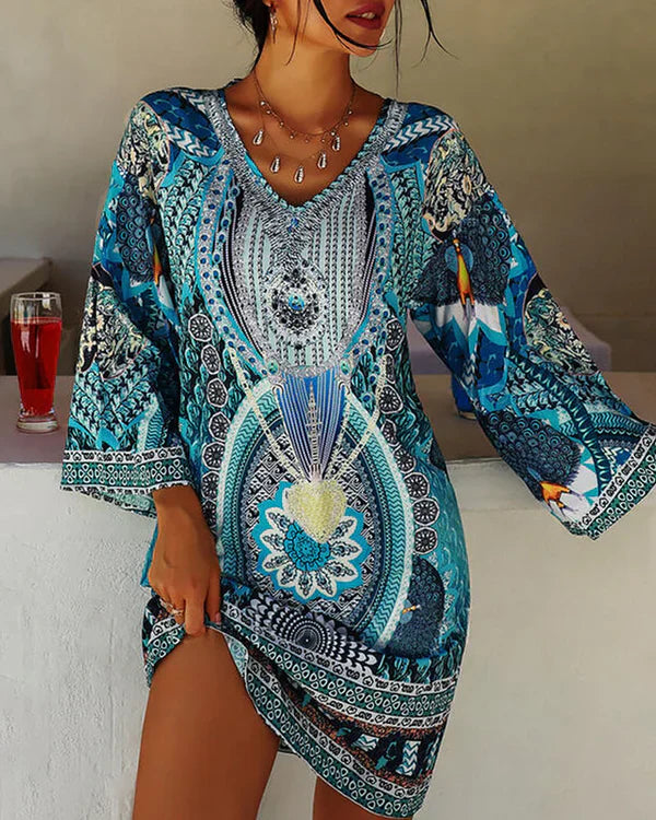 Gayle – Boho V-neck Dress