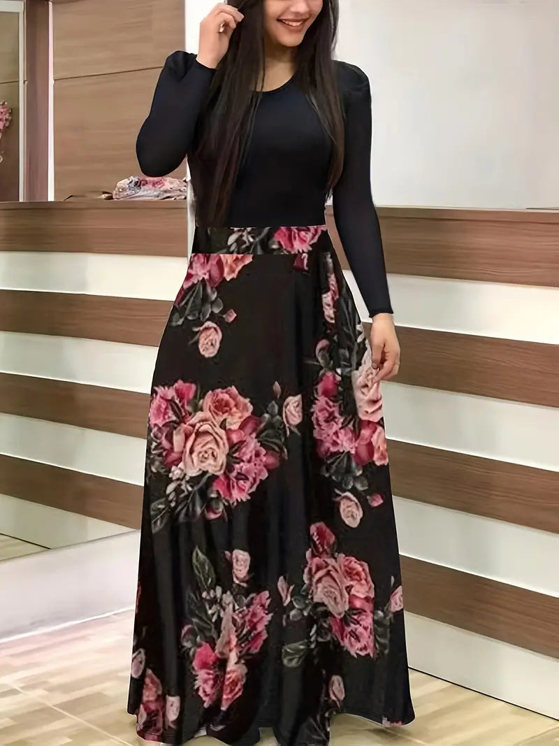 Cindy – Long Sleeve Floral Dress
