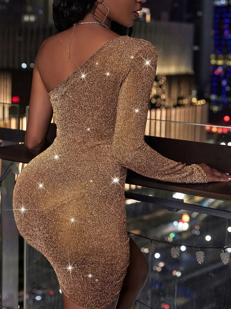 Clara – Elegant One-Shoulder Dress