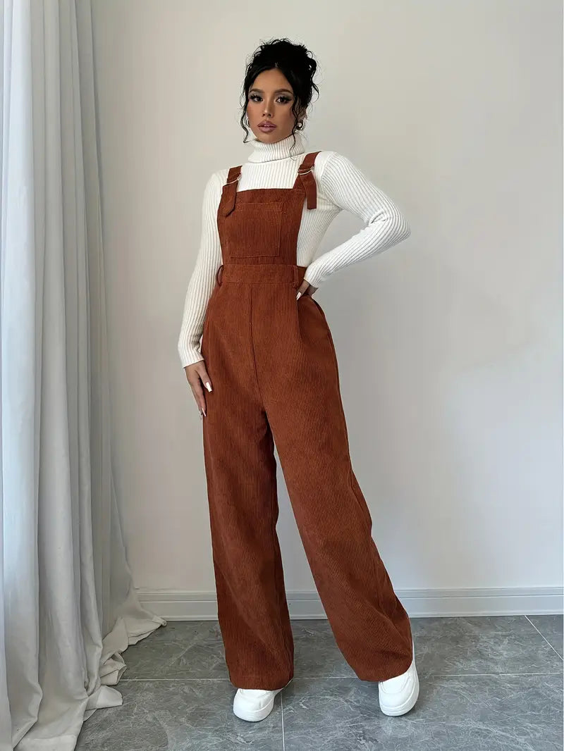 Erna - Stylish Corduroy Jumpsuit