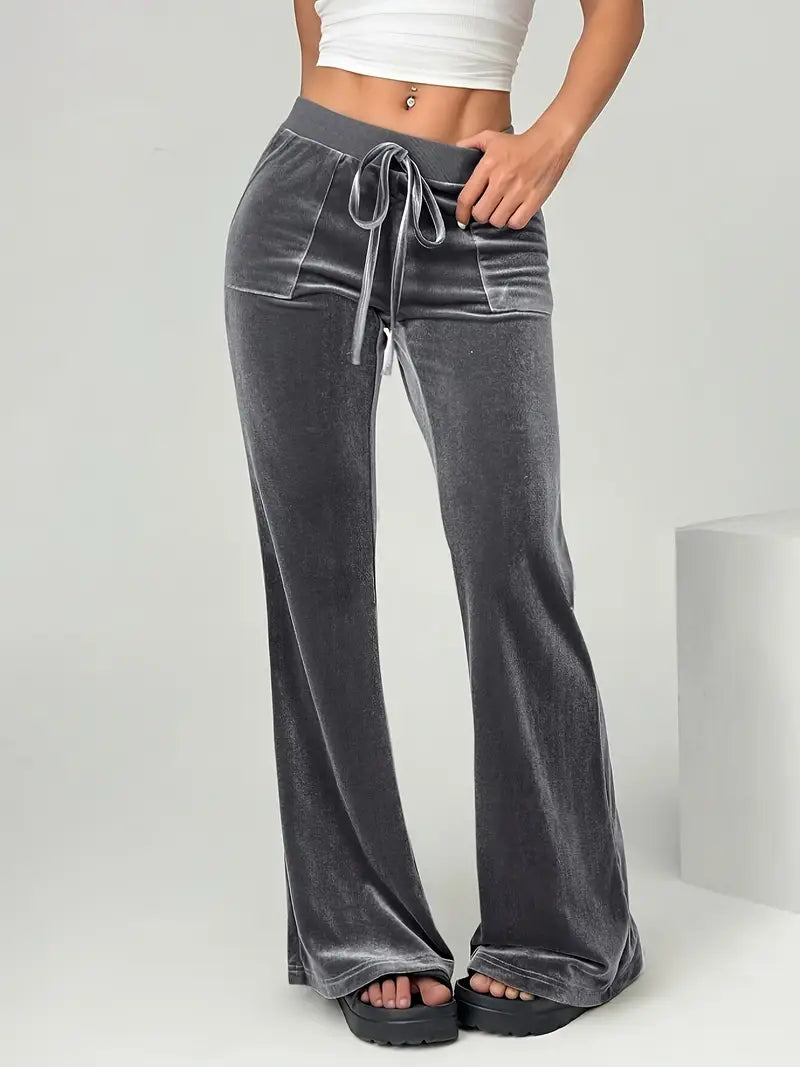Ophirra – High-quality Velvet Flared Trousers