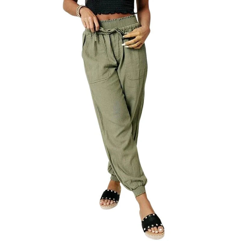 Shekira – Lightweight Women's Drawstring Joggers
