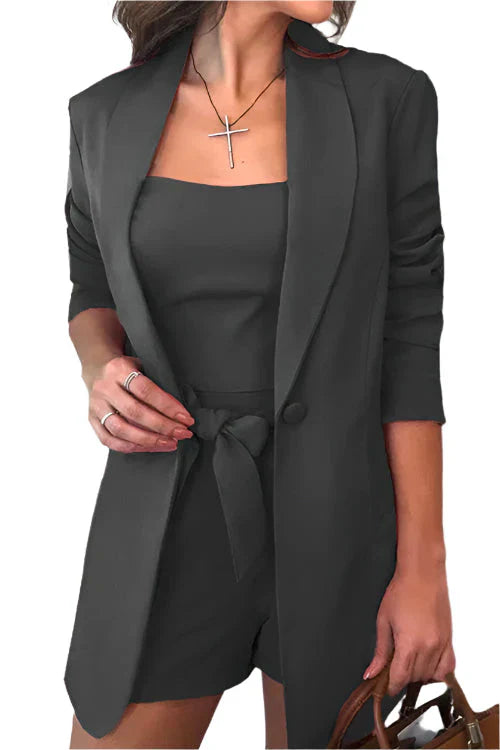 Meliora - 3-piece Chic Blazer Short Set