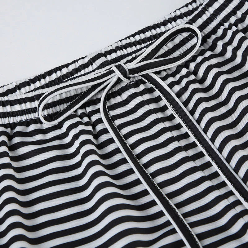 Yzella – Striped Cotton Pants