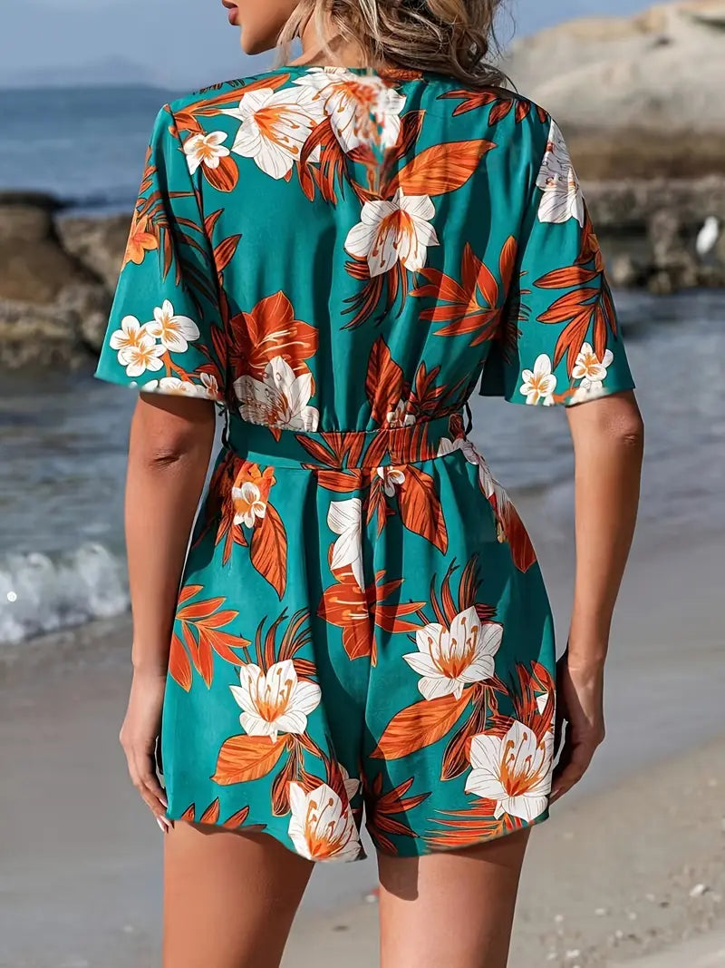 Ghianna – Vibrant Wrap Romper