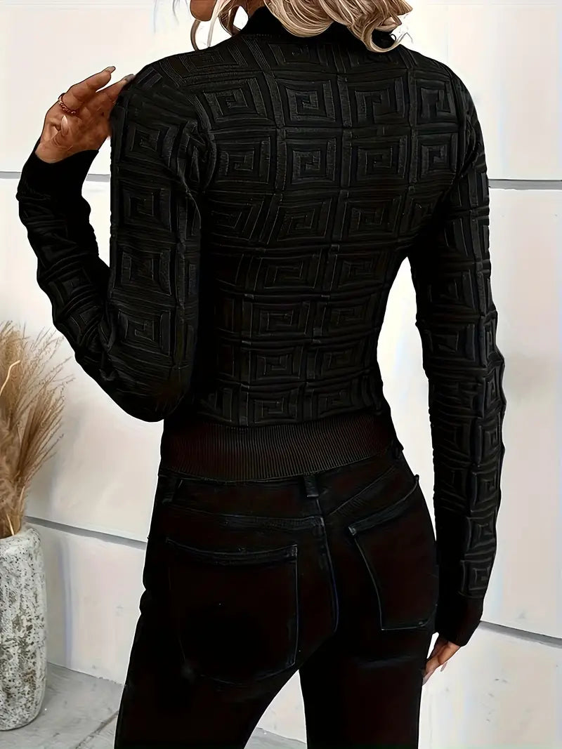 Holga – Elegant Pattern Knitted Top