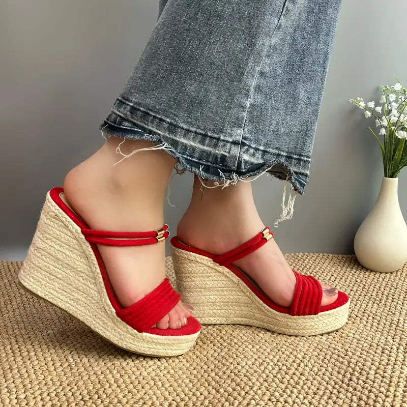 Emila – Wedge Sandals with Double Straps