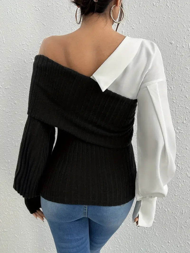 Kayra – Chic Asymmetrical Knit Top