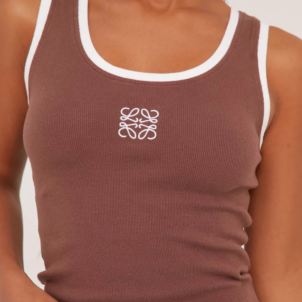 Mireya – Ribbed Cotton Knit Tank Top
