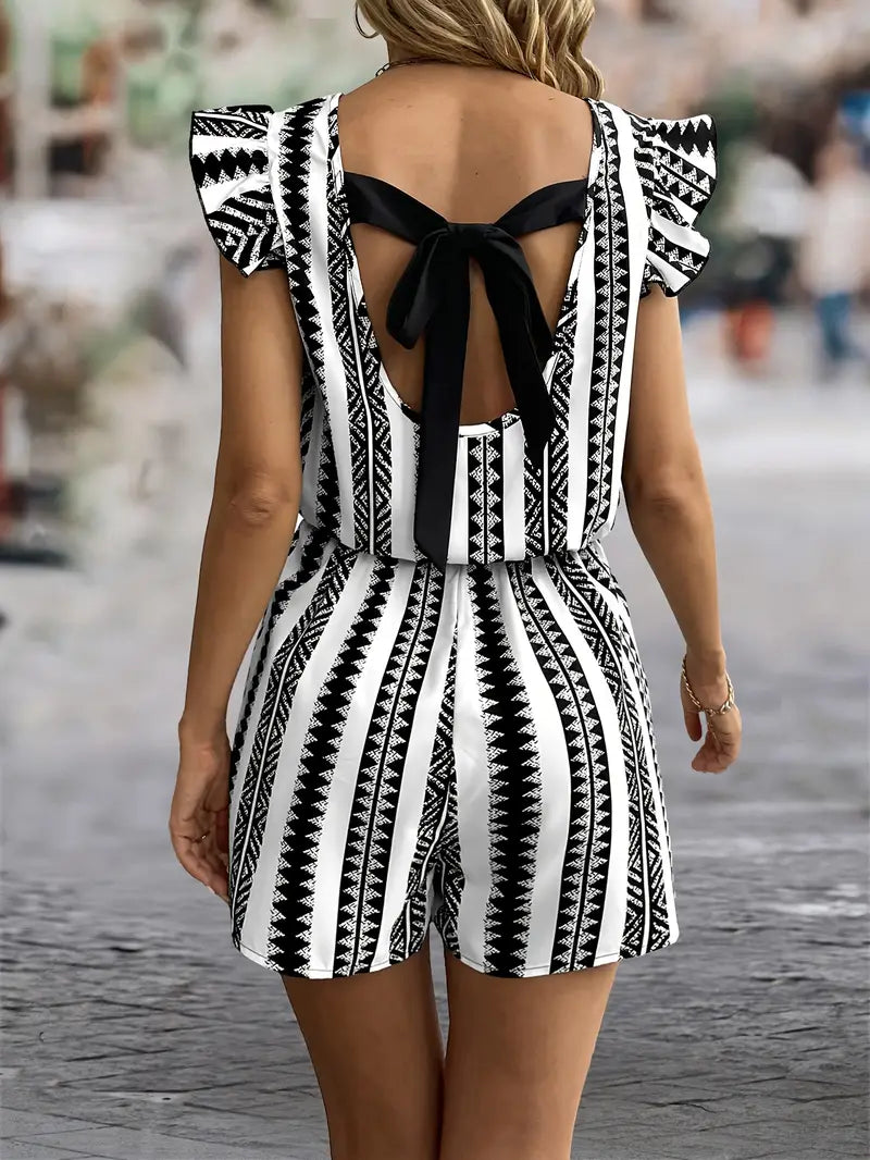 Millicent – Stylish Open-back Romper
