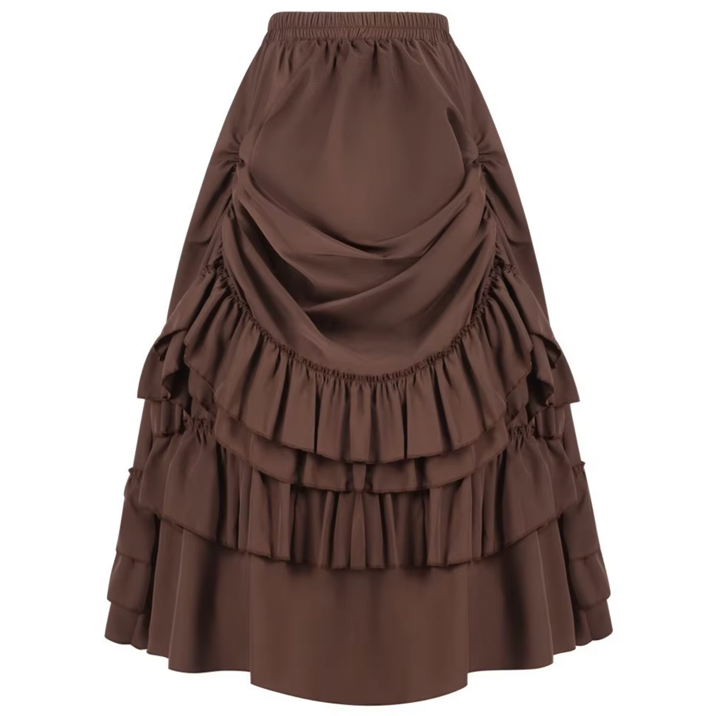 Felicity – Long Vintage Skirt with Ruffles