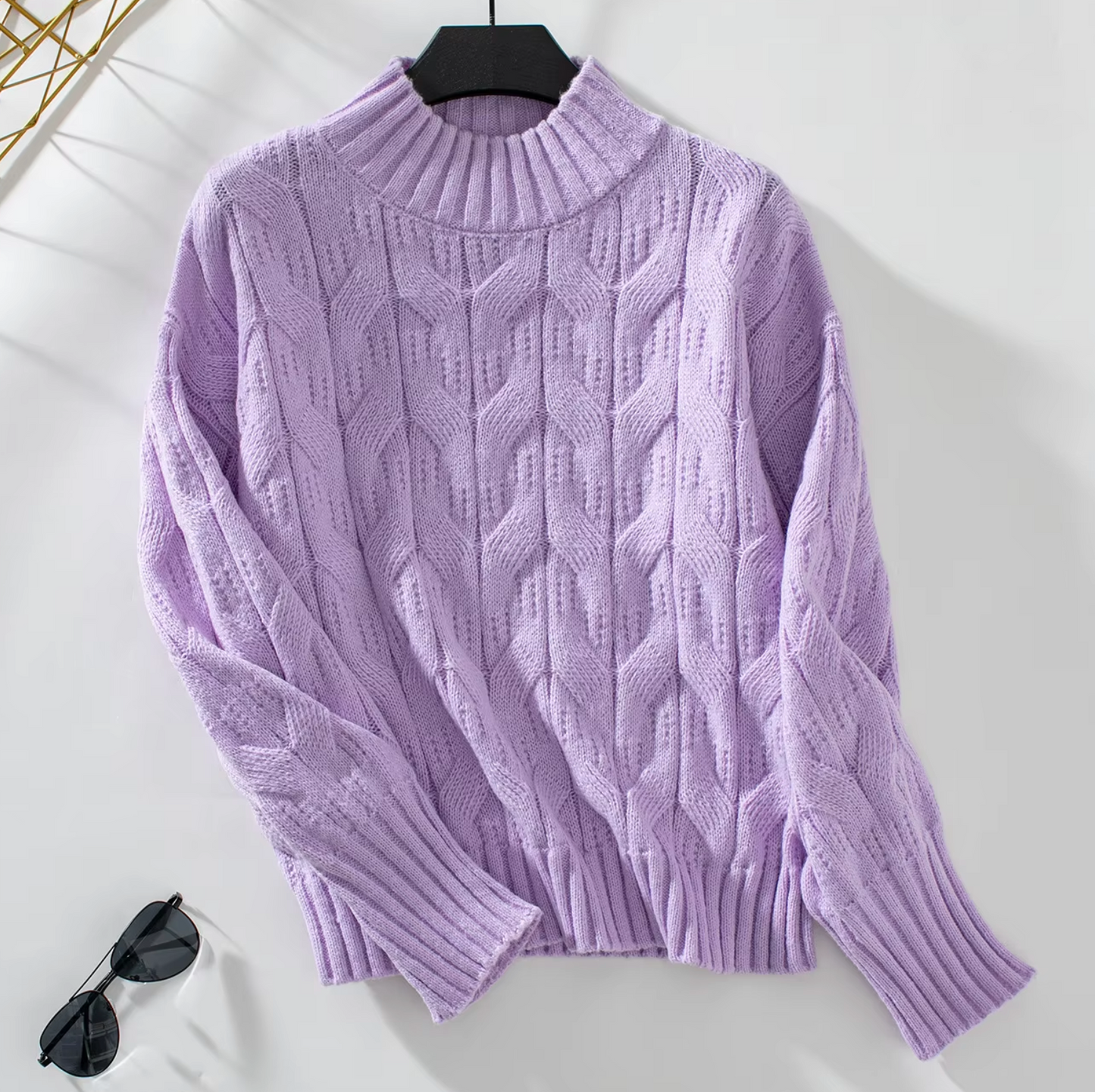 Chezca - Knitted Turtleneck Sweater