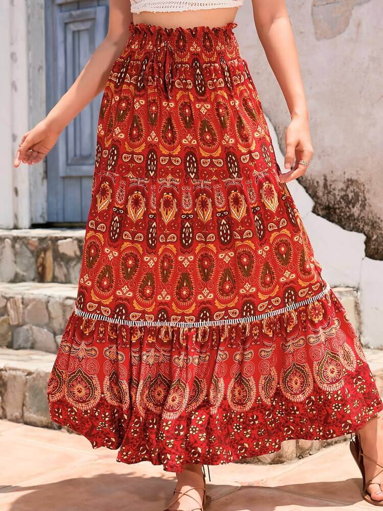 Iselisse – Stylish Bohemian Maxi Skirt