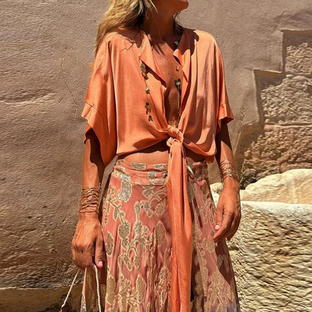 Arenda – Long Pleated Skirt