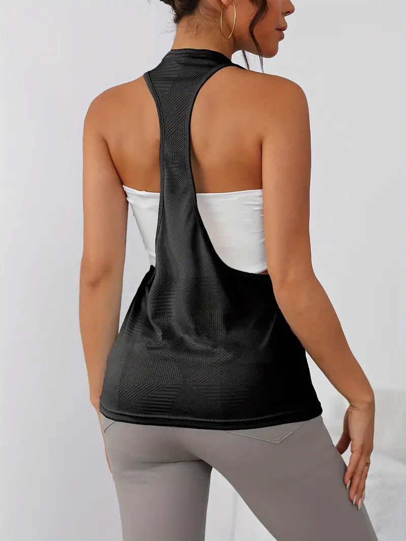 Nyxaria – Breathable Open-Back Racerback Tank Top