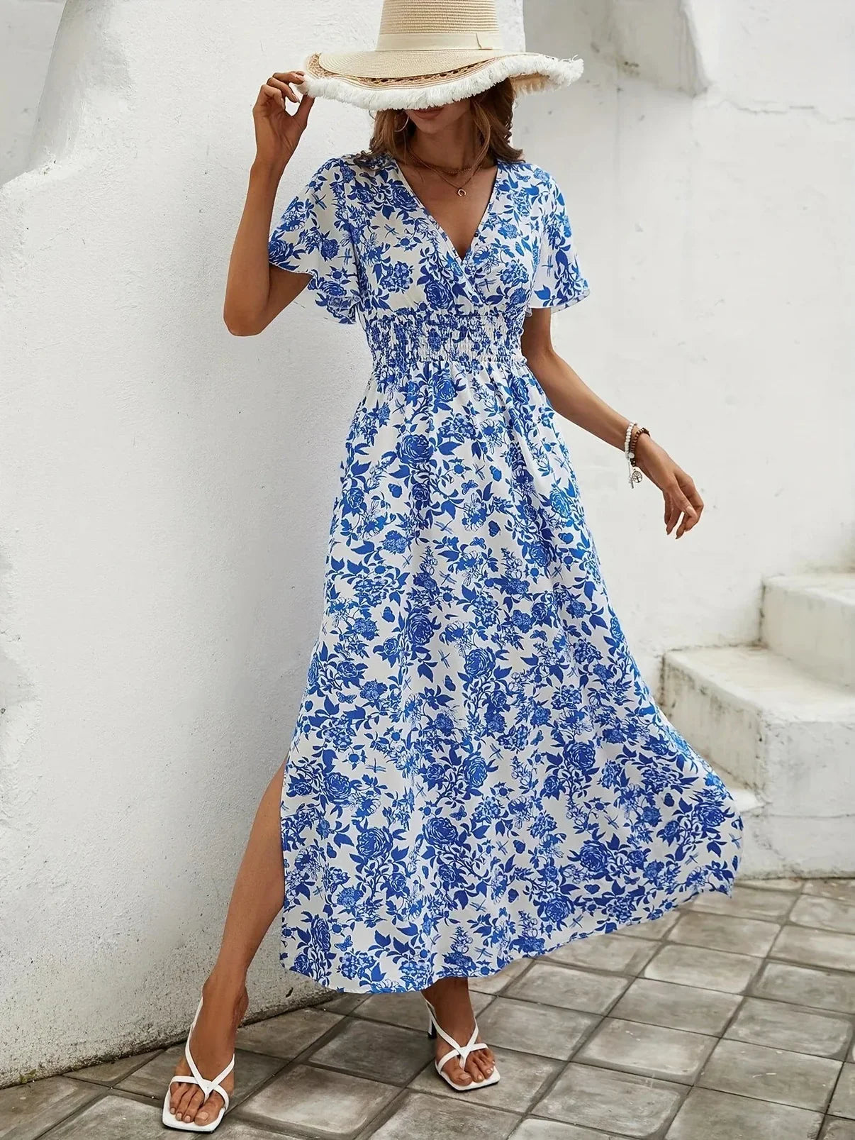 Korin – Elegant and Lightweight Maxi Dress with Floral Pattern