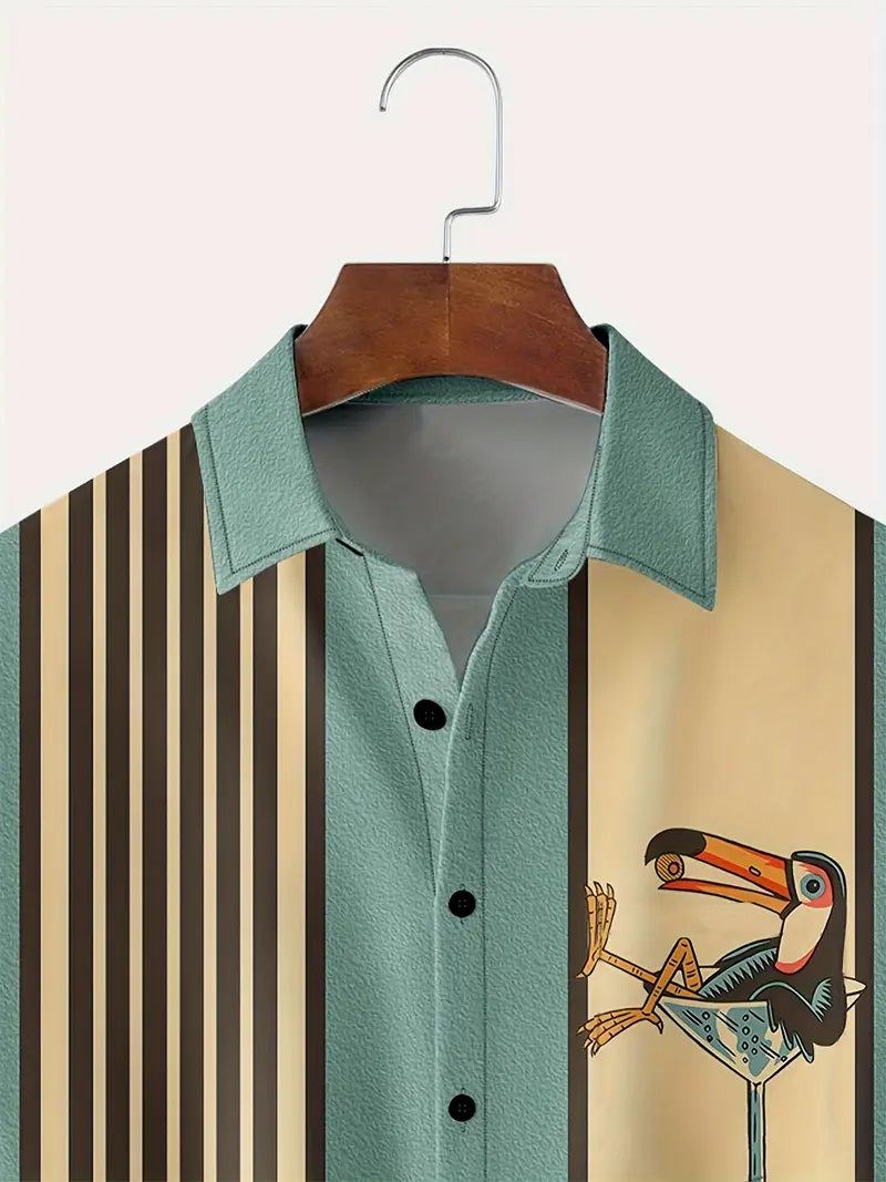 Thomas - Striped Short-sleeved Shirt for Men