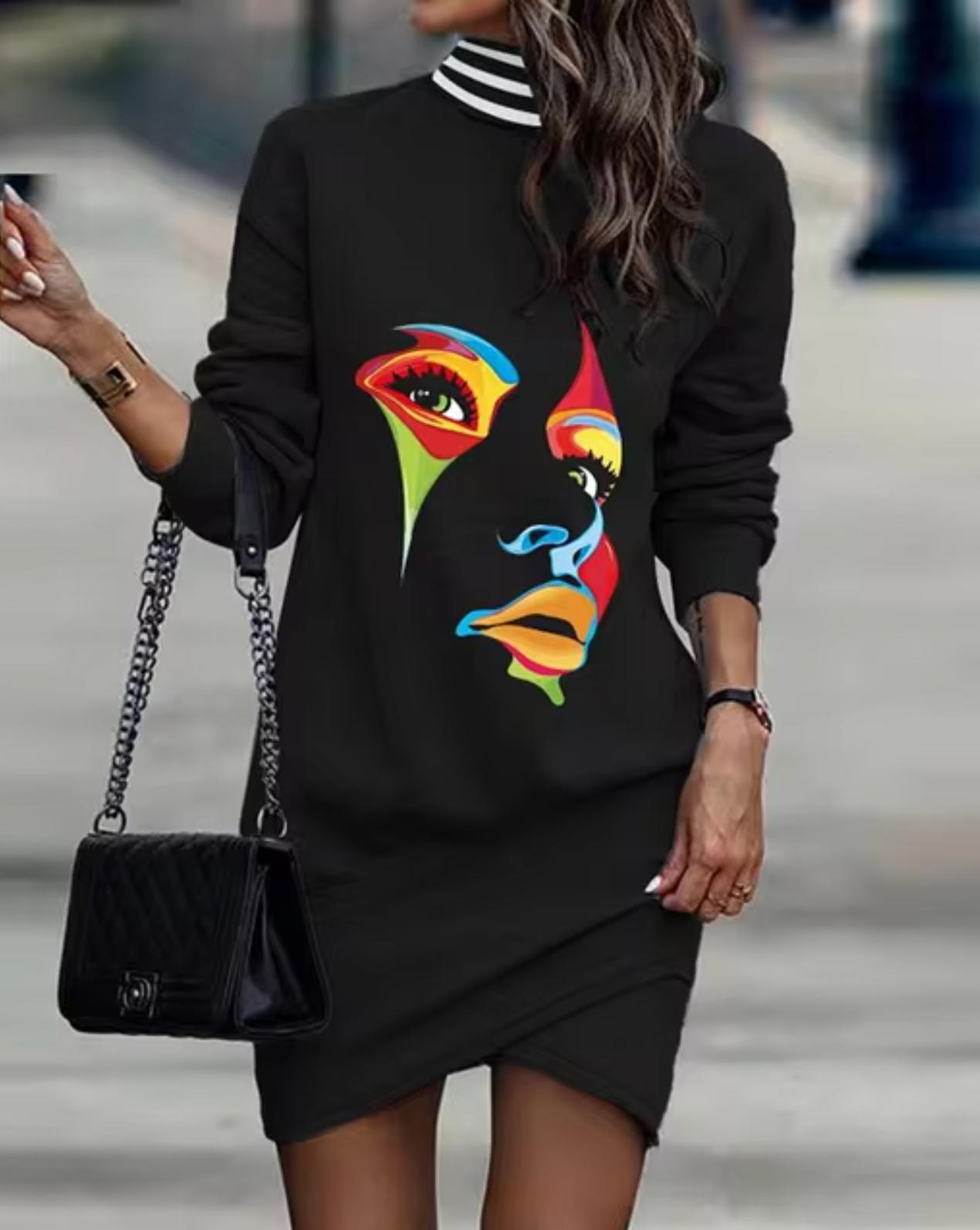 Caitlin – Casual Asymmetric Hem Dress
