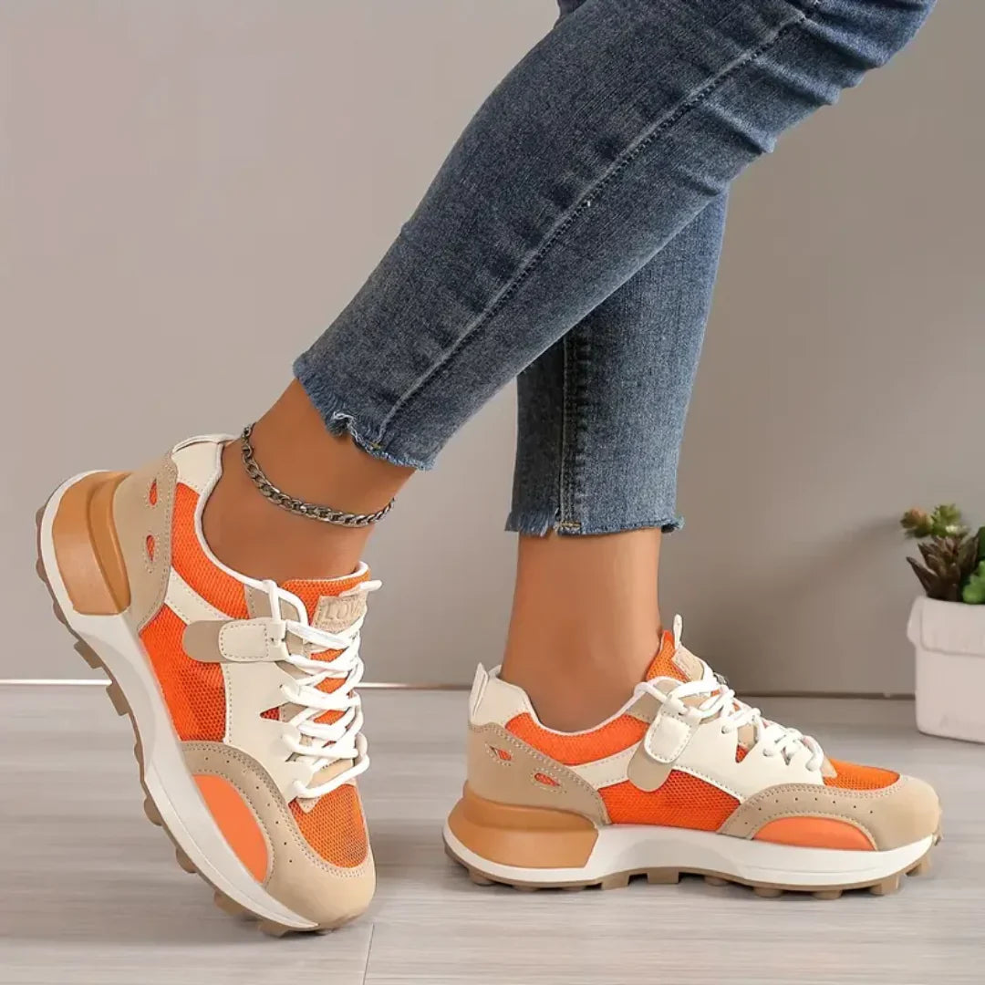 Demora – Chunky Mesh Sneaker with Color Block Design