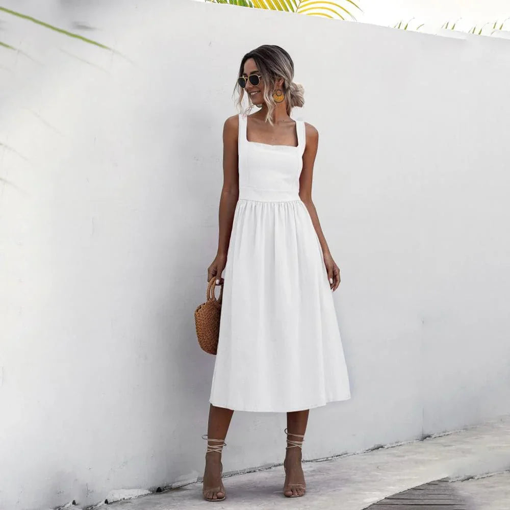 Lilivienne – Elegant Cotton-linen Dress