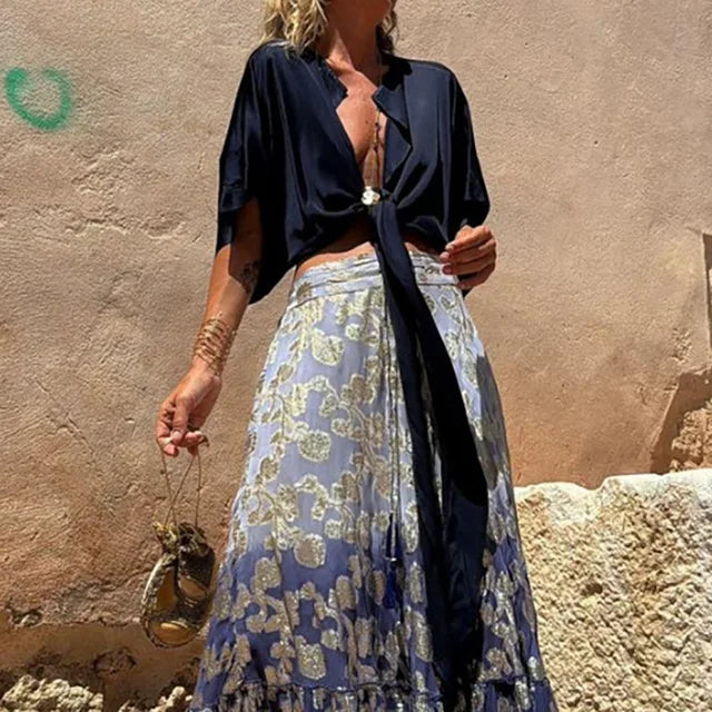 Arenda – Long Pleated Skirt