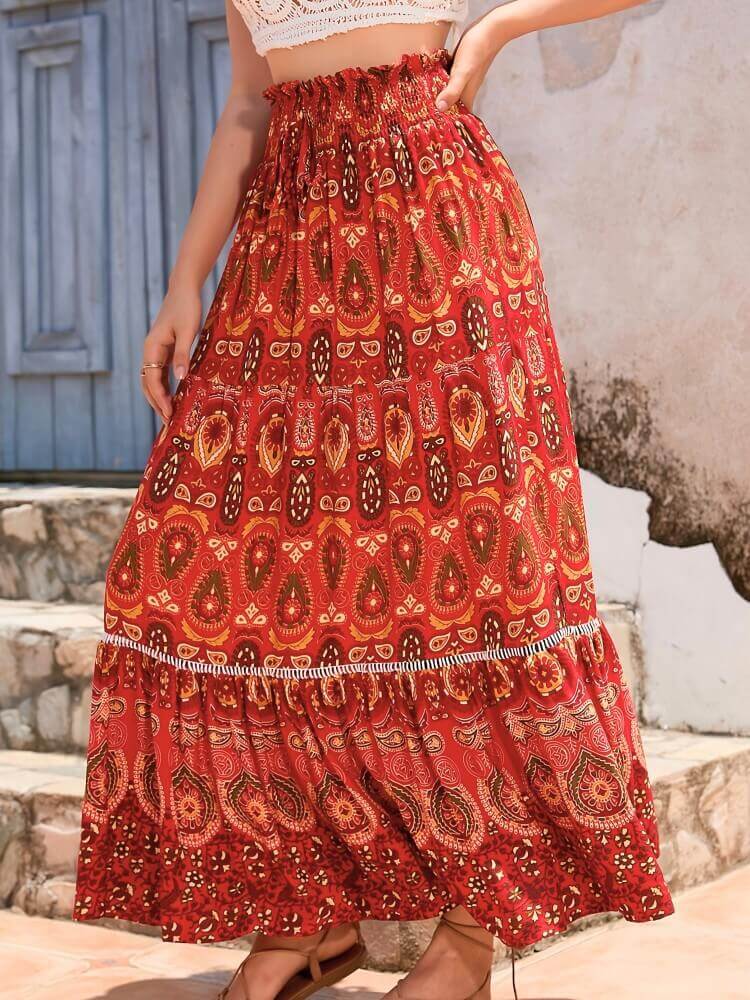 Iselisse – Stylish Bohemian Maxi Skirt