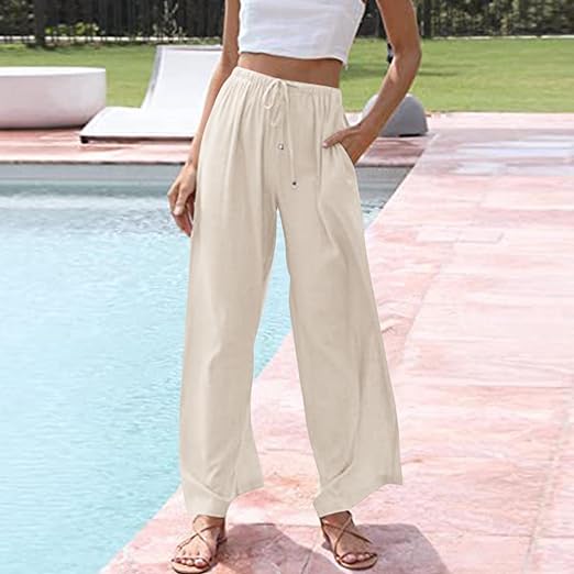Deina - Cotton Linen Trousers