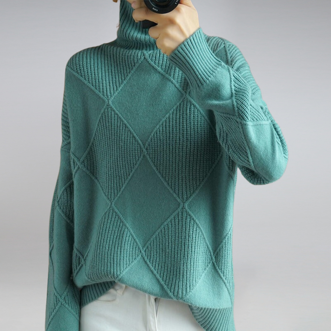 Cozy Cashmere Women's Turtleneck Sweater