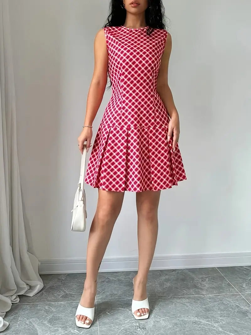 Ora – Stylish Pleated Sleeveless Dress