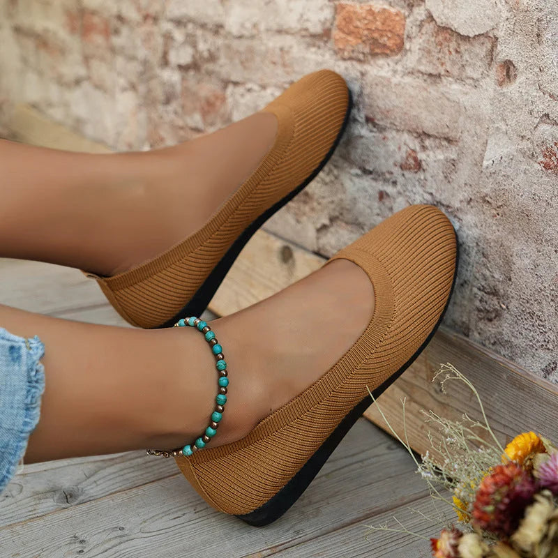 Elka – Comfy Knitted Flats