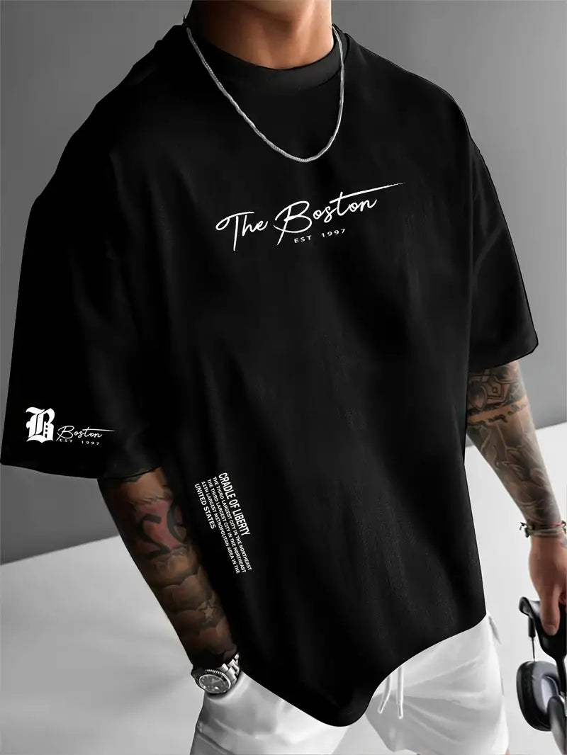 Ralph - Men's casual loose short-sleeved T-shirt with letter print