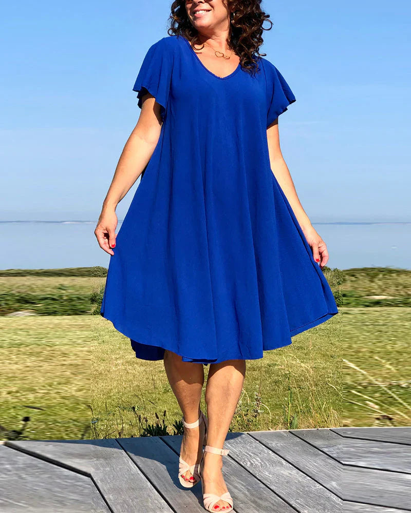 Lucinda – Elegant Cap-sleeved Dress