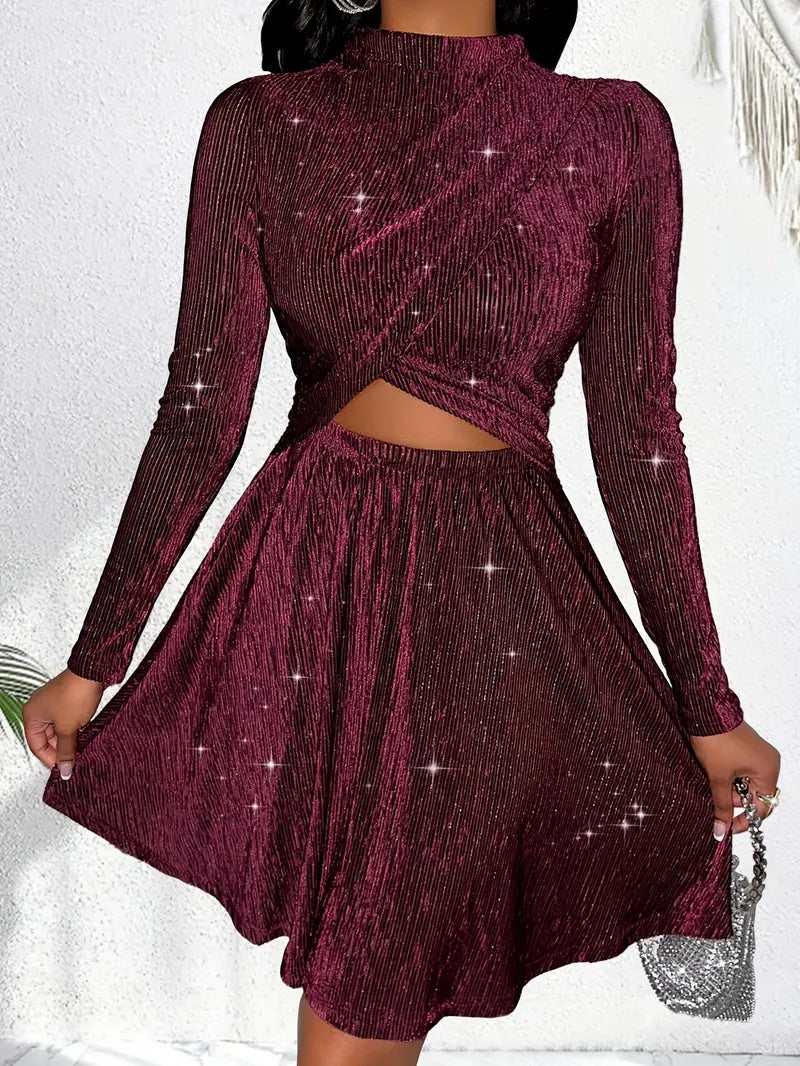 Aisha – Stylish Velvet Dress