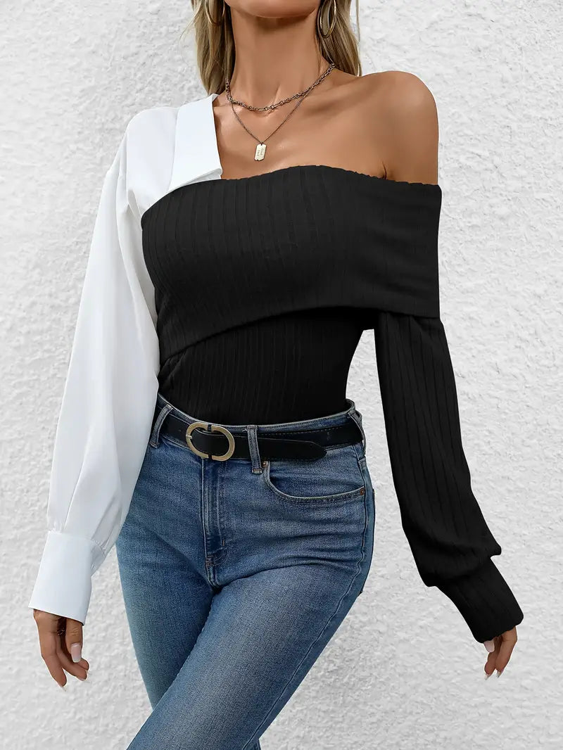 Kayra – Chic Asymmetrical Knit Top