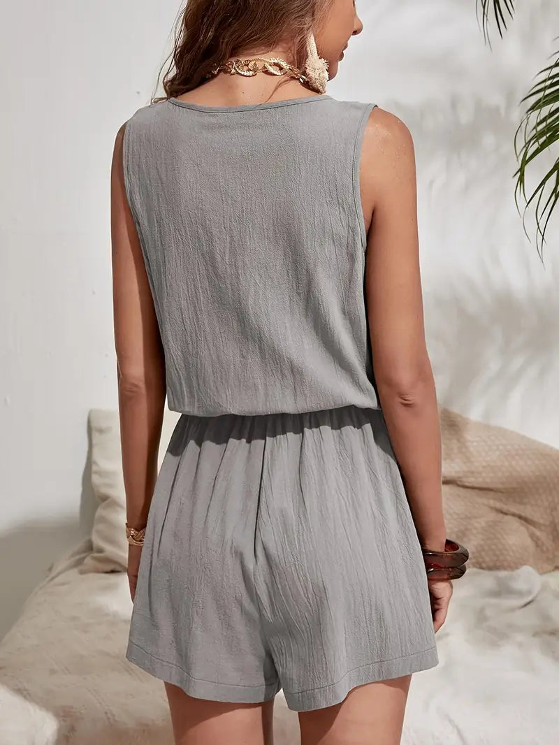 Deliora – Minimalist and Stylish Sleeveless Romper